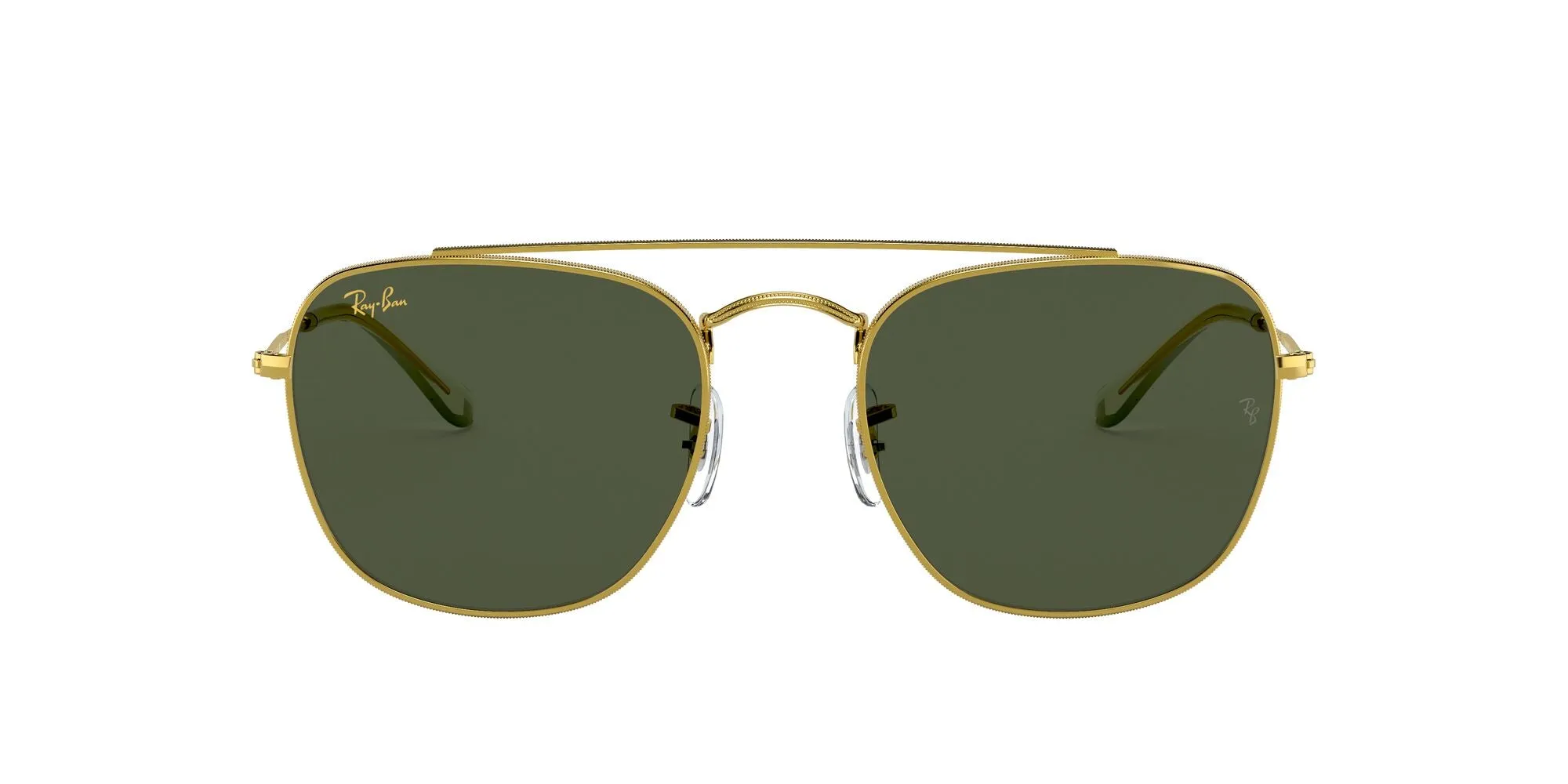 Ray Ban Shiny Gold Sunglasses with Green Classic Lenses-RB_3557_919631_51mm