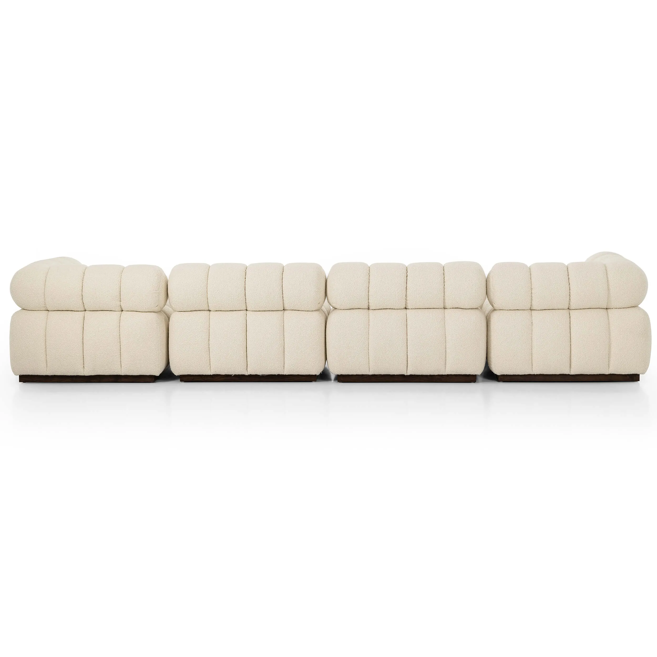 Roma 4-Piece Sectional w/Ottoman, Durham Cream