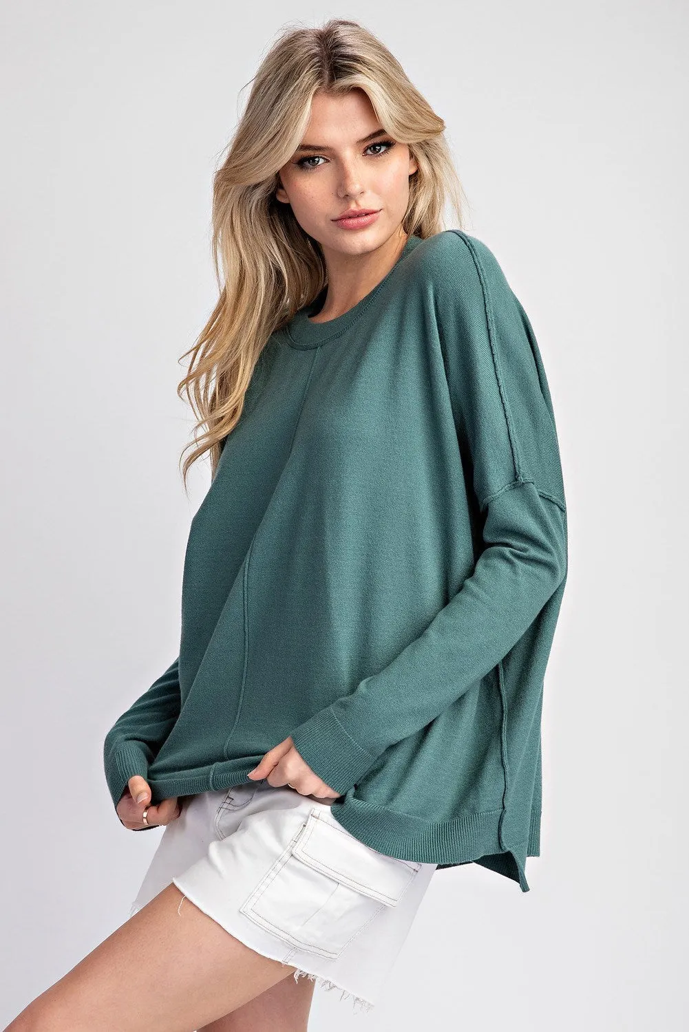 Round Neck Juniper Sweater Top