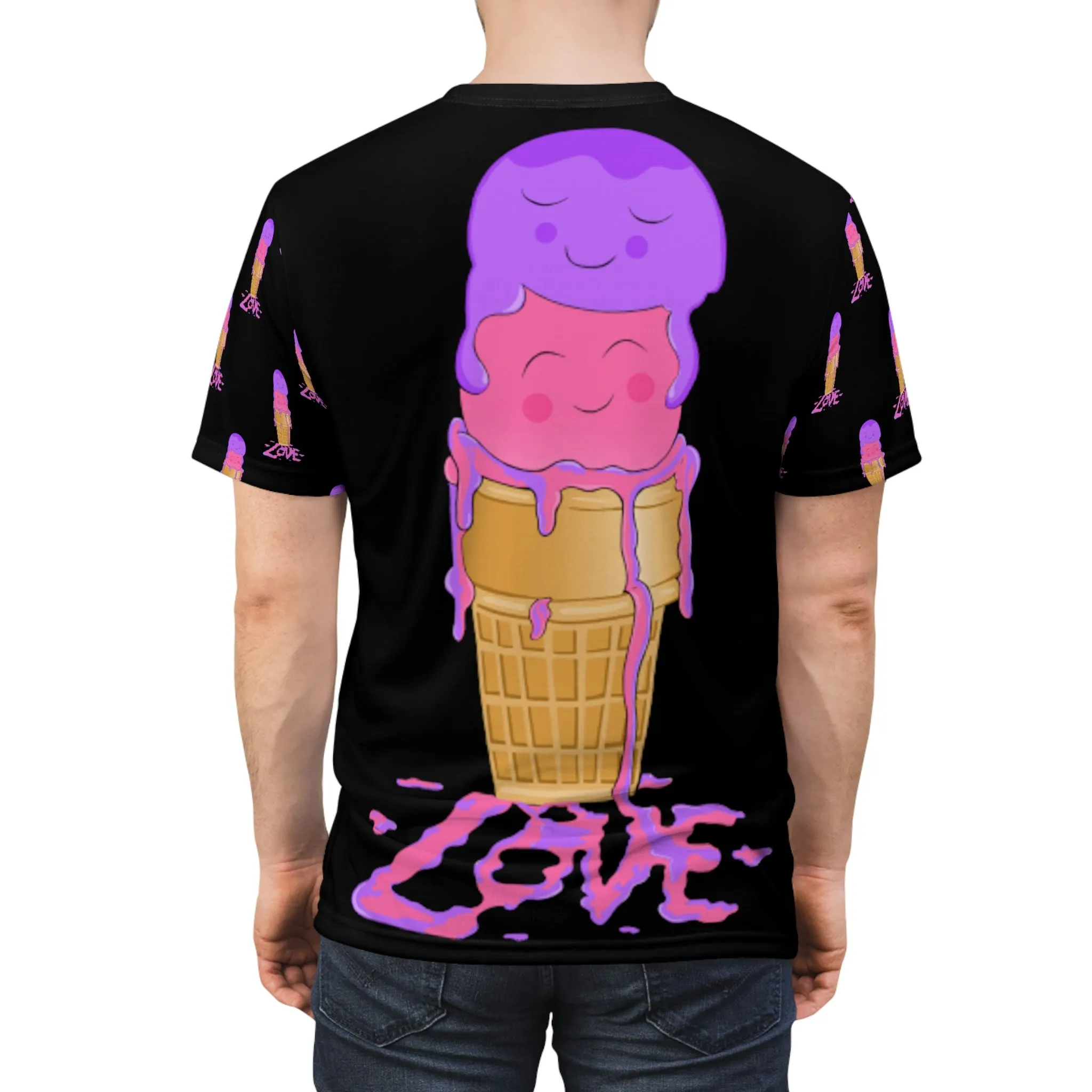 Scoops of Love Unisex All Over Print Cut & Sew Tee