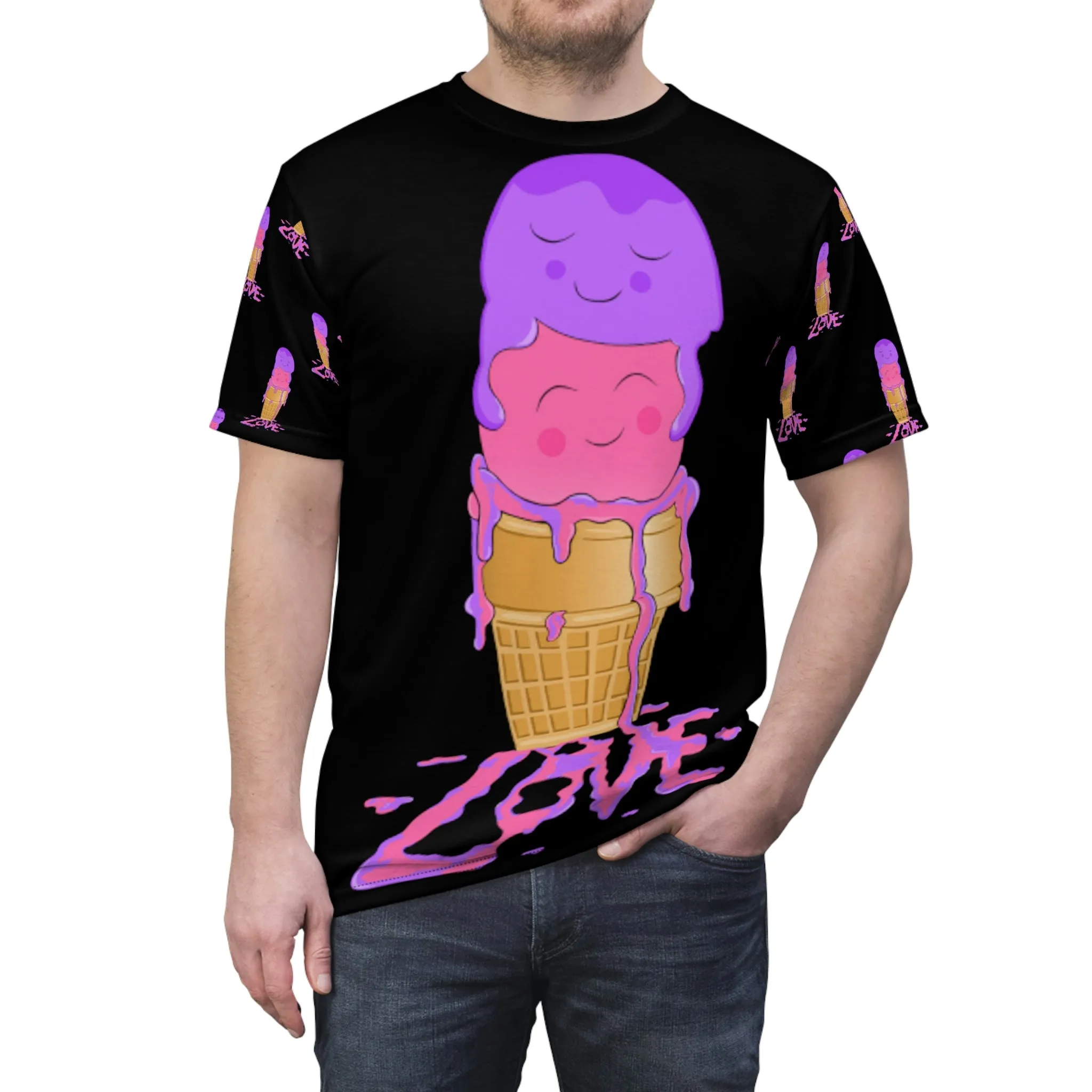 Scoops of Love Unisex All Over Print Cut & Sew Tee