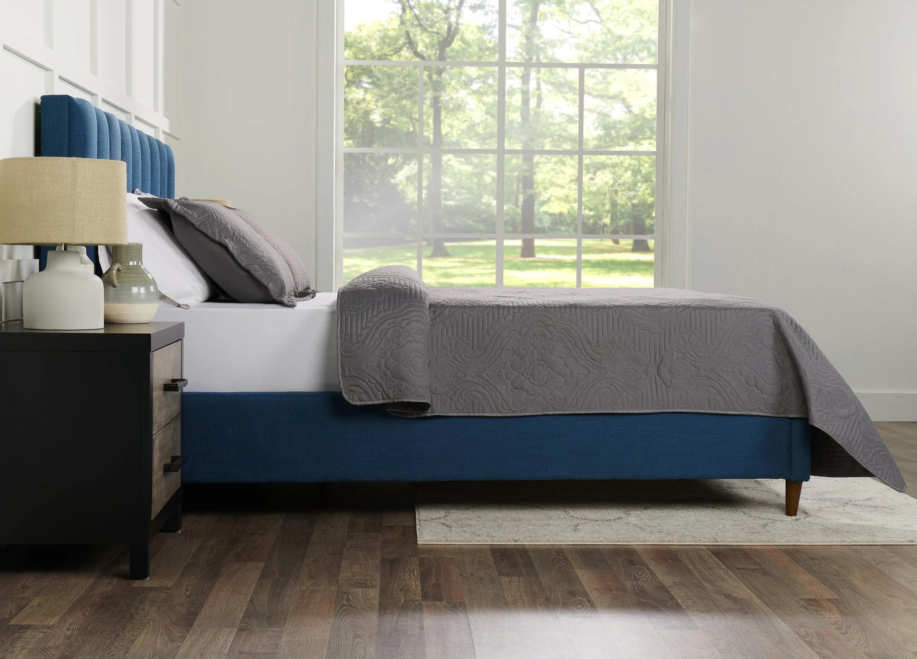 Soren 3-Piece King Quilt Set - Grey