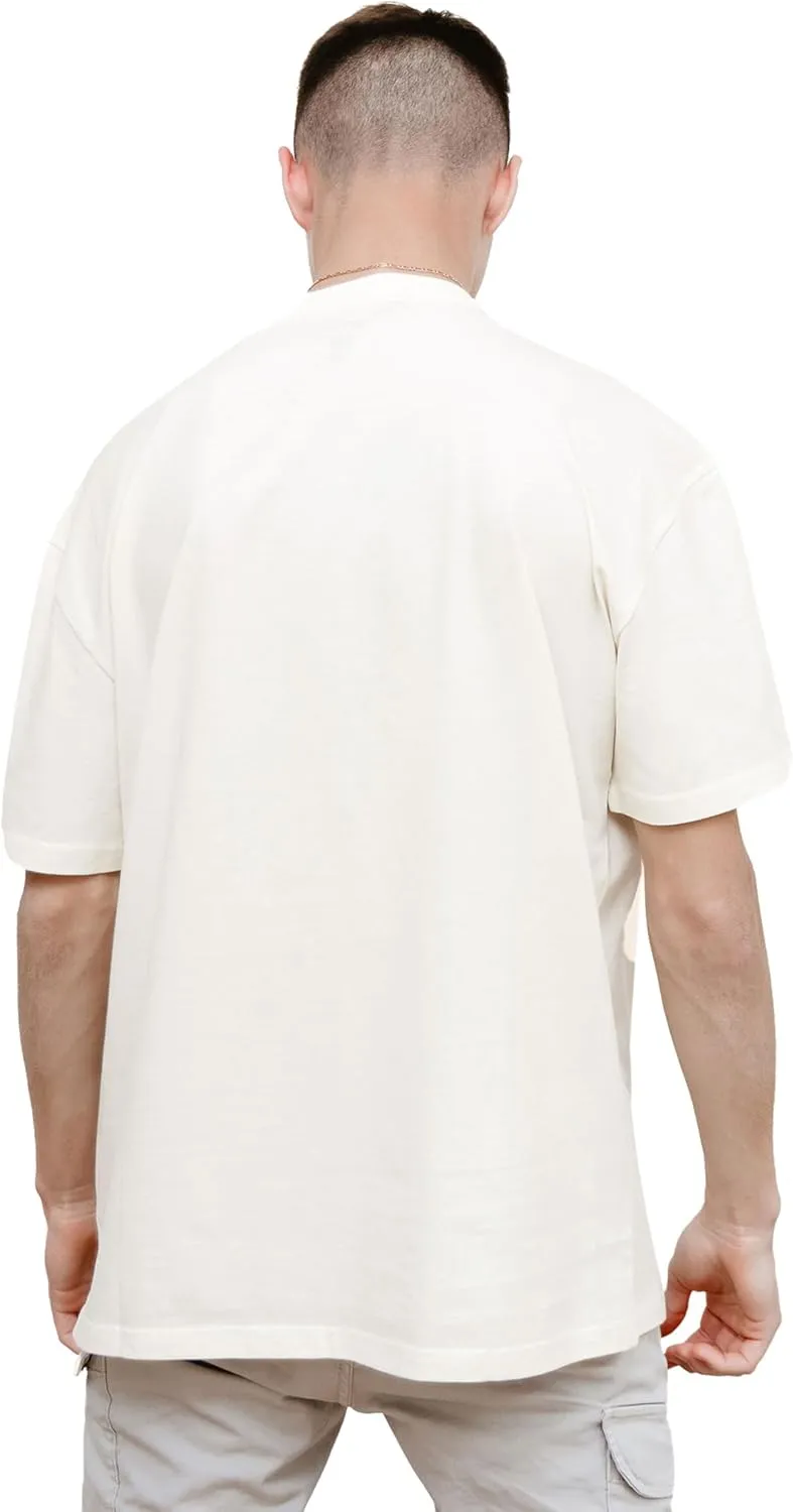 T-TAM Unisex Oversized T-Shirt for Women & Men - 100% Soft Cotton Crew Neck Short Sleeve - Basic Tee Shirt