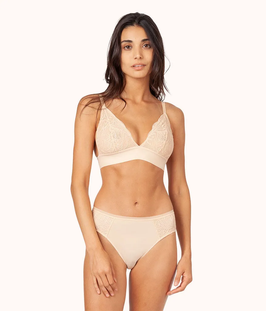 The Lace High Waist Bikini Bundle: Vintage Indigo/Toasted Almond/Jet Black
