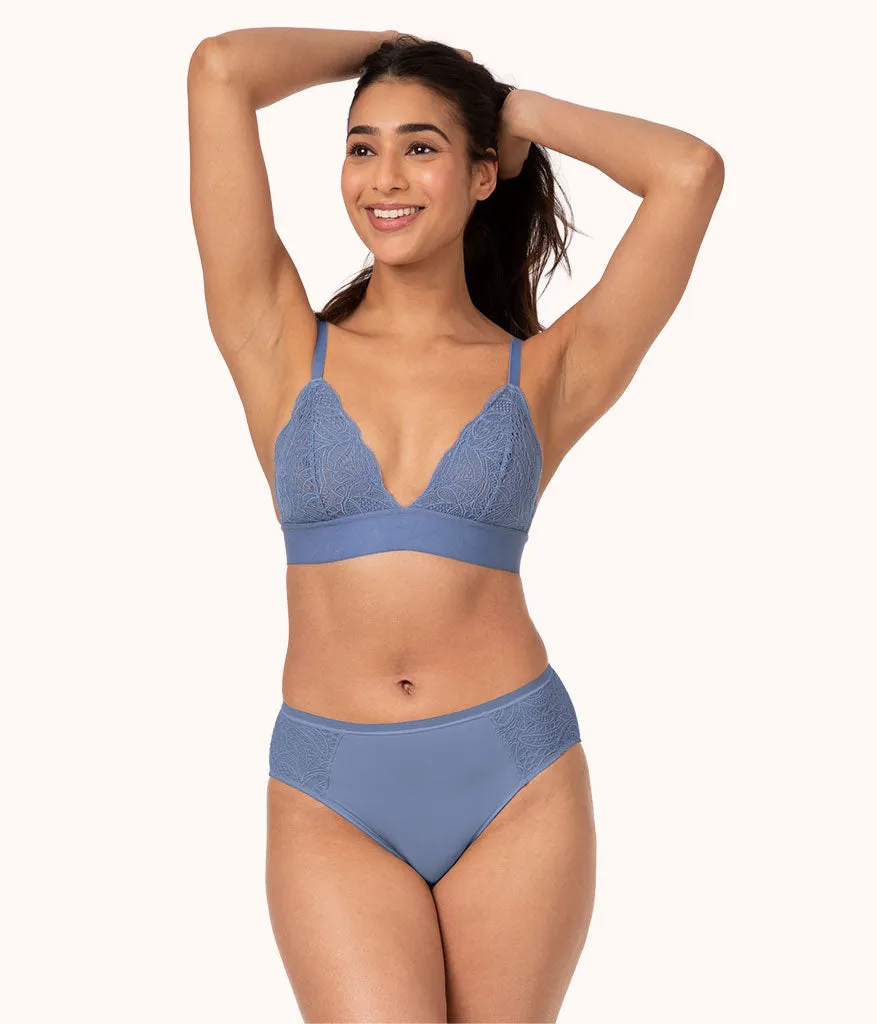 The Lace High Waist Bikini Bundle: Vintage Indigo/Toasted Almond/Jet Black