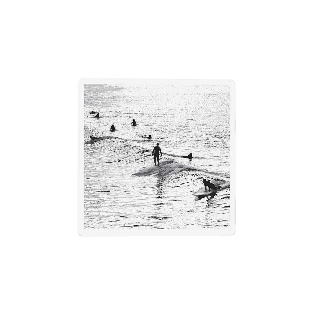 Vintage Longboarders Days Ceramic Coaster